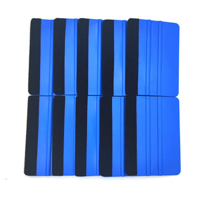 Blue Portable Felt Edge Squeegee Car Vinyl Wrap Application Tool Scraper Auto Car Cleaning Wrapping Accessories