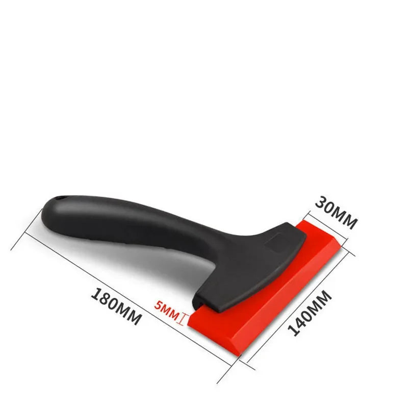 Rubber Black Red Wiper Scraper Window Squeegee Blade Glass Cleaner Vinyl Tint Tools Sticker Remover Car Cleaning Accessories