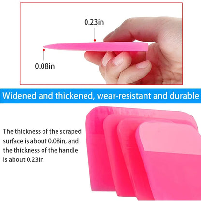 PPF queeggee Car Soft Rubber Scraper Anti-Scratch Film Window Tint Tools Vinyl Wrap Silicon Squeegee Glass Water Wiper 3pcs Set