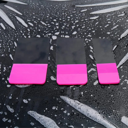 PPF queeggee Car Soft Rubber Scraper Anti-Scratch Film Window Tint Tools Vinyl Wrap Silicon Squeegee Glass Water Wiper 3pcs Set